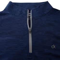 Calvin Klein Golf Mens 2021 CK Harlem 1/4 Zip Sweater - S, Navy Marl