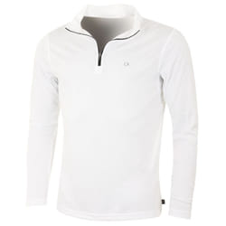 Calvin Klein Golf Mens 2021 CK Harlem 1/4 Zip Sweater - L, White