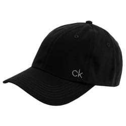 Calvin Klein Mens 2021 Classic Cotton Adjustable 6 Panel Baseball Cap - One Size, Black
