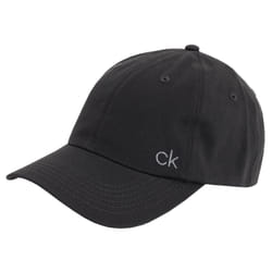 Calvin Klein Mens 2021 Classic Cotton Adjustable 6 Panel Baseball Cap - One Size, Charcoal