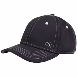 Calvin Klein Golf Mens 2021 CK Airtex Adjustable Mesh Cap - One Size, Black/Silver
