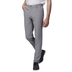 Calvin Klein Mens 2021 Genius 4-Way Stretch Quick Drying Slim Fit Golf Trousers - 34R, Silver