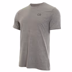 Calvin Klein Golf Mens Newport T-shirt Crew Neck T-Shirt T Shirt Tee Top - Silver, XL