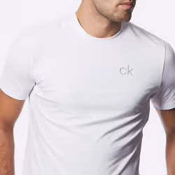 Calvin Klein Golf Mens Newport T-shirt Crew Neck T-Shirt T Shirt Tee Top - White, L