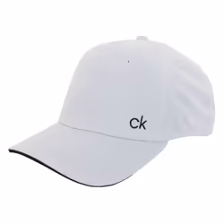 Calvin Klein Unisex 2021 Airtex Performance Adjustable Quick Dry Cap - One Size, White-Black