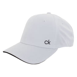 Calvin Klein Unisex 2021 Airtex Performance Adjustable Quick Dry Cap - One Size, White-Black