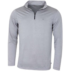 Calvin Klein Golf Mens 2021 CK Harlem 1/4 Zip Sweater - L, Silver