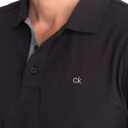 Calvin Klein Mens 2021 Breeze Moisture Wicking Lightweight Polo Shirt - S, Black