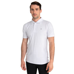Calvin Klein Mens 2021 Breeze Moisture Wicking Lightweight Polo Shirt - S, White