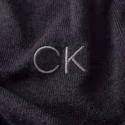 Calvin Klein Golf Mens 2021 Round Neck Tour Durable Comfort Sweater - L, Denim Marl