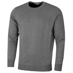 Calvin Klein Golf Mens 2021 Round Neck Tour Durable Comfort Sweater - S, Grey Marl