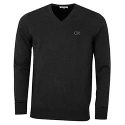 Calvin Klein Golf Mens 2021 V-Neck Tour Durable Comfort Sweater - XL, Charcoal Marl