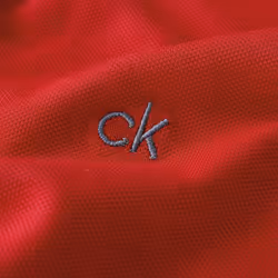 Calvin Klein Mens 2025 Campus 3 Button Ribbed Collar Golf Polo Shirt