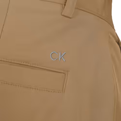 Calvin Klein Mens 2021 Slim Fit Micro Tech Lightweight Golf Shorts - 44" Waist, Sand