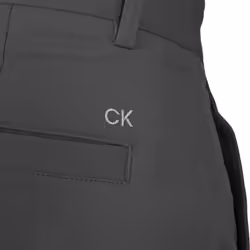 Calvin Klein Mens 2022 Slim Fit Micro Tech Lightweight Golf Shorts - 30" Waist, Steel