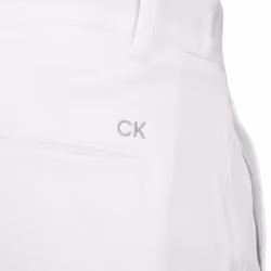 Calvin Klein Mens 2022 Slim Fit Micro Tech Lightweight Golf Shorts - 30" Waist, White