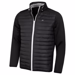Calvin Klein Mens 2021 CK Hybrid Insulate Lightweight Jacket - L, Black/Silver