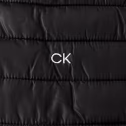Calvin Klein Mens 2021 CK Hybrid Insulate Lightweight Jacket - L, Black/Silver