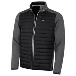 Calvin Klein Mens 2021 CK Hybrid Insulate Lightweight Jacket - L, Charcoal/Black
