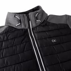 Calvin Klein Mens 2021 CK Hybrid Insulate Lightweight Jacket - M, Charcoal/Black