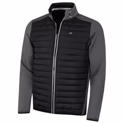 Calvin Klein Mens 2021 CK Hybrid Insulate Lightweight Jacket - S, Charcoal/Black