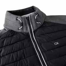 Calvin Klein Mens 2021 Hybrid CK Insulate Lightweight Gilet - L, Charcoal/Black
