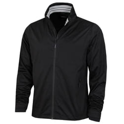 Calvin Klein Mens 2021 Collar Detail Waterproof Stretch Golf Jacket - XL, Black/Black