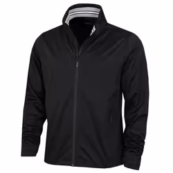 Calvin Klein Mens 2021 Collar Detail Waterproof Stretch Golf Jacket - 2XL, Black/Black