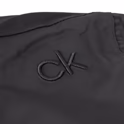 Calvin Klein Mens 2021 Collar Detail Waterproof Stretch Golf Jacket - S, Charcoal/Black