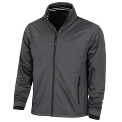 Calvin Klein Mens 2021 Collar Detail Waterproof Stretch Golf Jacket - 2XL, Charcoal/Black