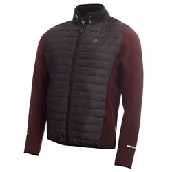 Calvin Klein Mens 2021 Wrangell Hybrid Performance Insulated Stretch Golf Jacket - S, Blackberry