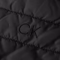 Calvin Klein Mens 2021 Hybrid Quilted Fleece Funnel Neck Jacket - M, Black