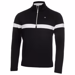 Calvin Klein Mens 2021 Scale CK Insul-Lite Performance 1/2 Zip Golf Sweater - M, Black