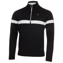 Calvin Klein Mens 2021 Scale CK Insul-Lite Performance 1/2 Zip Golf Sweater - M, Black