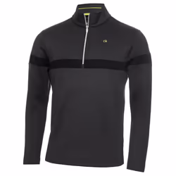 Calvin Klein Mens 2021 Scale CK Insul-Lite Performance 1/2 Zip Golf Sweater - M, Dark Grey Marl
