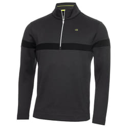 Calvin Klein Mens 2021 Scale CK Insul-Lite Performance 1/2 Zip Golf Sweater - M, Dark Grey Marl