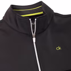 Calvin Klein Mens 2021 Scale CK Insul-Lite Performance 1/2 Zip Golf Sweater - M, Dark Grey Marl