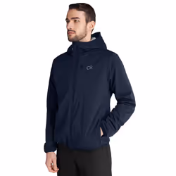Calvin Klein Mens 2021 Ultron Hooded Lightweight Breathable Stretch Golf Jacket - M, Navy