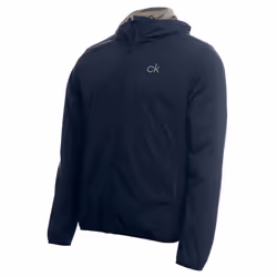 Calvin Klein Mens 2021 Ultron Hooded Lightweight Breathable Stretch Golf Jacket - M, Navy