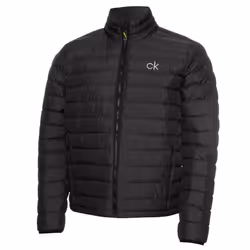 Calvin Klein Mens 2021 Padded Ripstop Breathable Stretch Jacket - L, Black