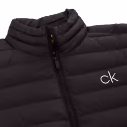 Calvin Klein Mens 2021 Padded Ripstop Breathable Stretch Jacket - L, Black