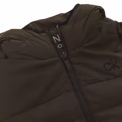 Calvin Klein Mens 2021 Padded Pocket Hooded Water Resistant Insulated Jacket - L, Khaki/Black