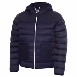 Calvin Klein Mens 2021 Padded Pocket Hooded Water Resistant Insulated Jacket - XL, Navy