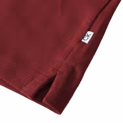 Calvin Klein Mens 2021 Campus 3 Button Light Ribbed Collar Golf Polo Shirt - M, Burgundy