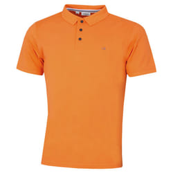 Calvin Klein Mens 2025 Campus 3 Button Ribbed Collar Golf Polo Shirt
