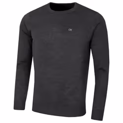Calvin Klein Mens 2021 Crew Neck Soft Cotton Breathable Sweater - L, Charcoal Marl