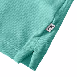 Calvin Klein Mens 2021 Campus 3 Button Light Ribbed Collar Golf Polo Shirt - 3XL, Mint
