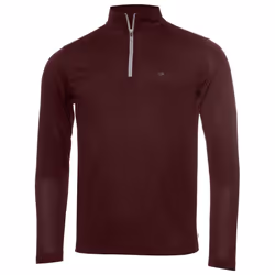 Calvin Klein Golf Mens 2021 CK Harlem 1/4 Zip Sweater - L, Burgundy