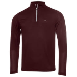 Calvin Klein Golf Mens 2021 CK Harlem 1/4 Zip Sweater - M, Burgundy