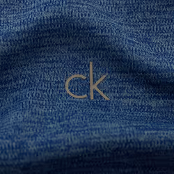 Calvin Klein Golf Mens 2021 CK Harlem 1/4 Zip Sweater - L, Denim Marl